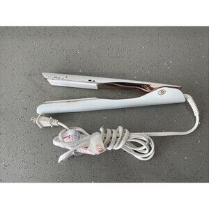 T3 - Smooth ID 1” Smart Flat Iron with Touch Interface White & Rose Gold tested